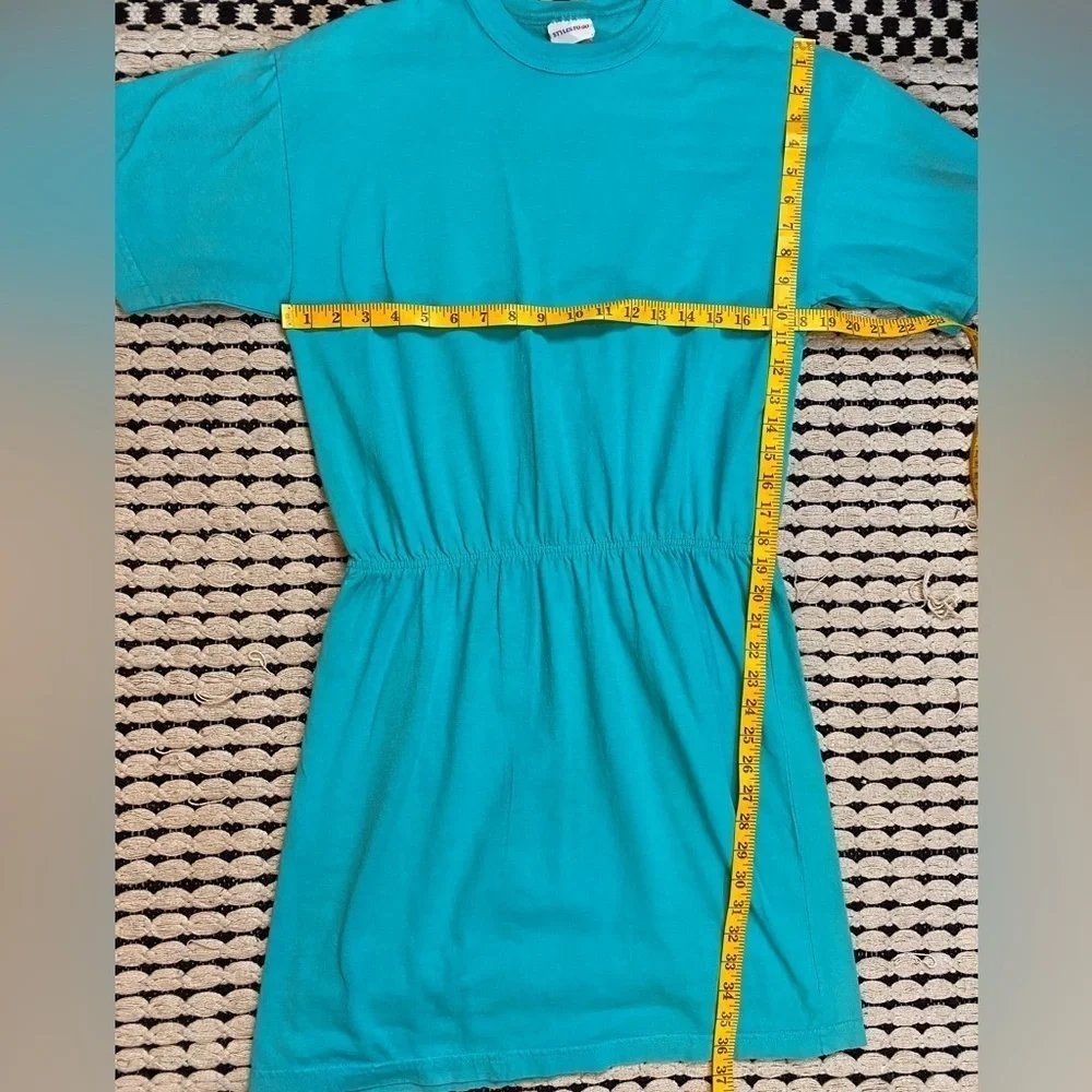 SALE 🛍️ Vtg 90s Tiffany Teal Cotton dress by Styles To Go Womens size M